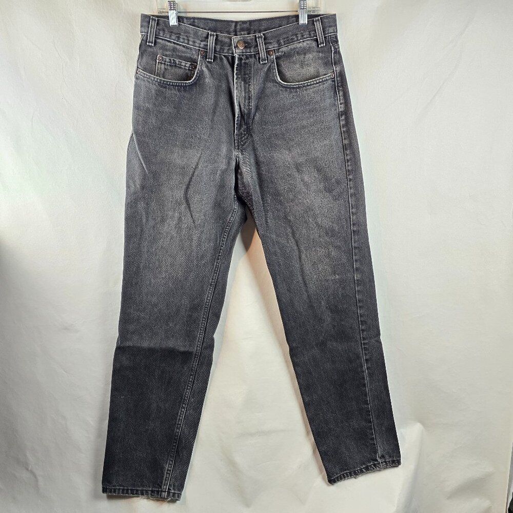 Gap Jeans Mens 36x32 Black Denim Made In USA Classic Easy Fit Vintage Rocker